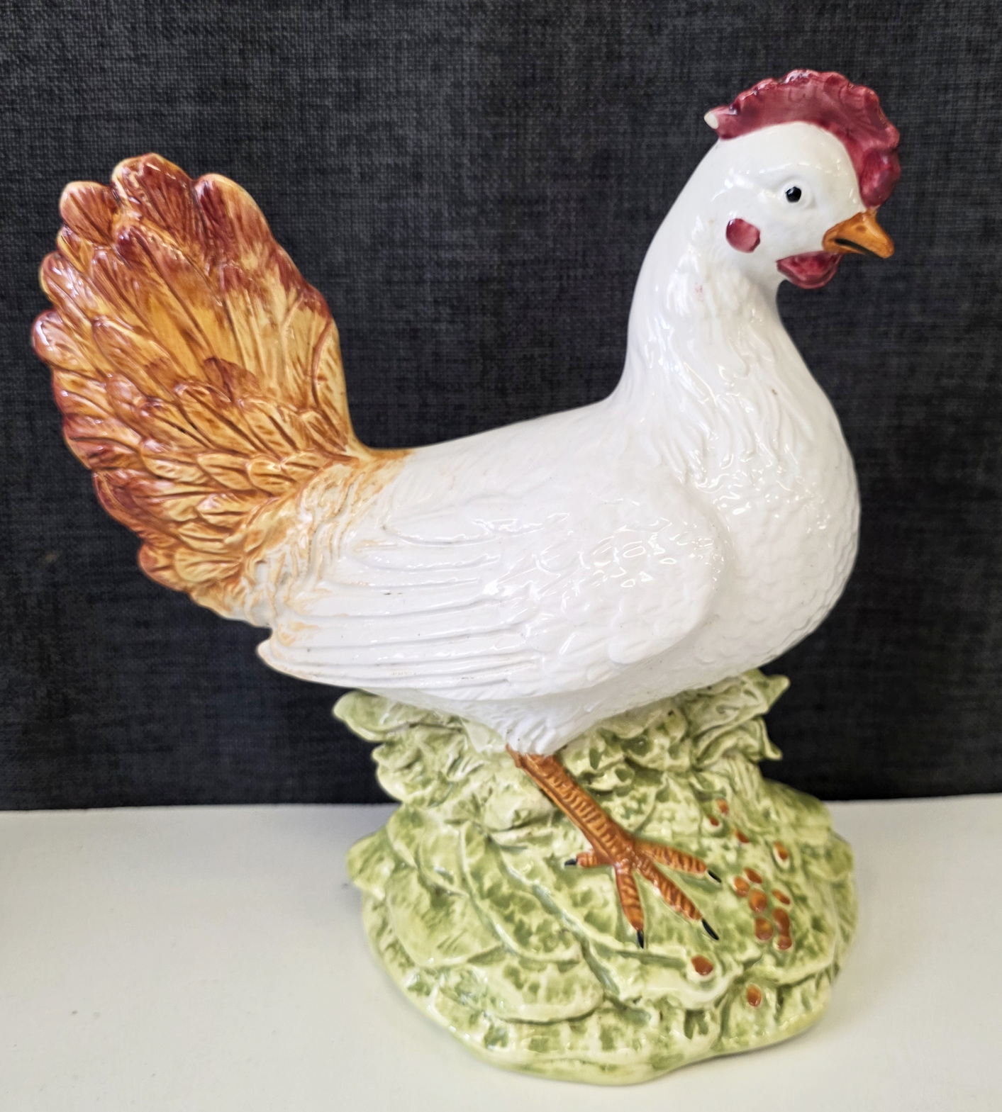 A French Faience Hen 
